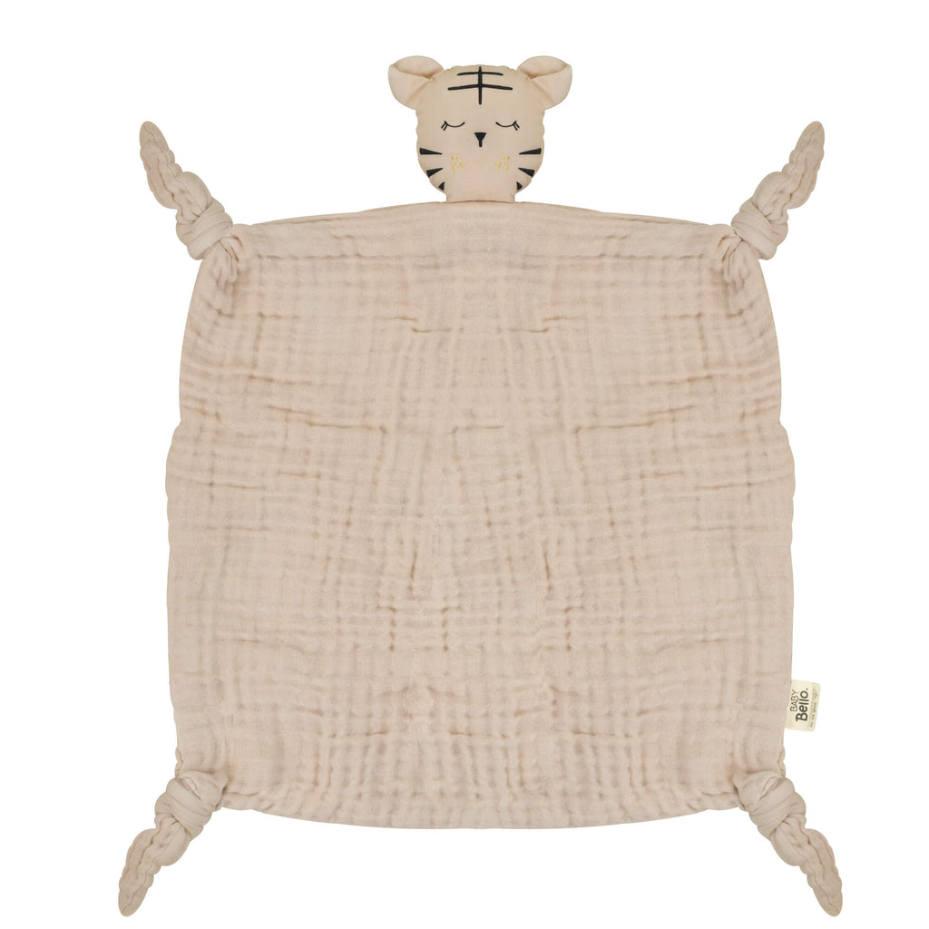 Toby De Tijger - Knuffeldoek - Toasted Almond